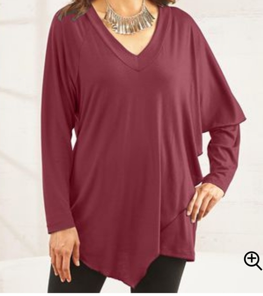 Asymmetrical Knit Tunic - Picture 1 of 7